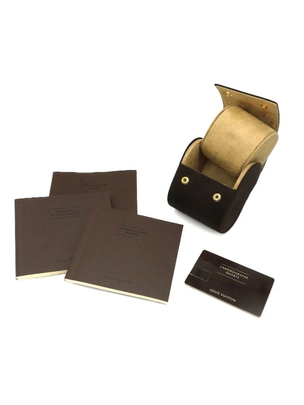 Louis Vuitton Tambour Lovely Cup Watch Chronograph Date Black Quartz